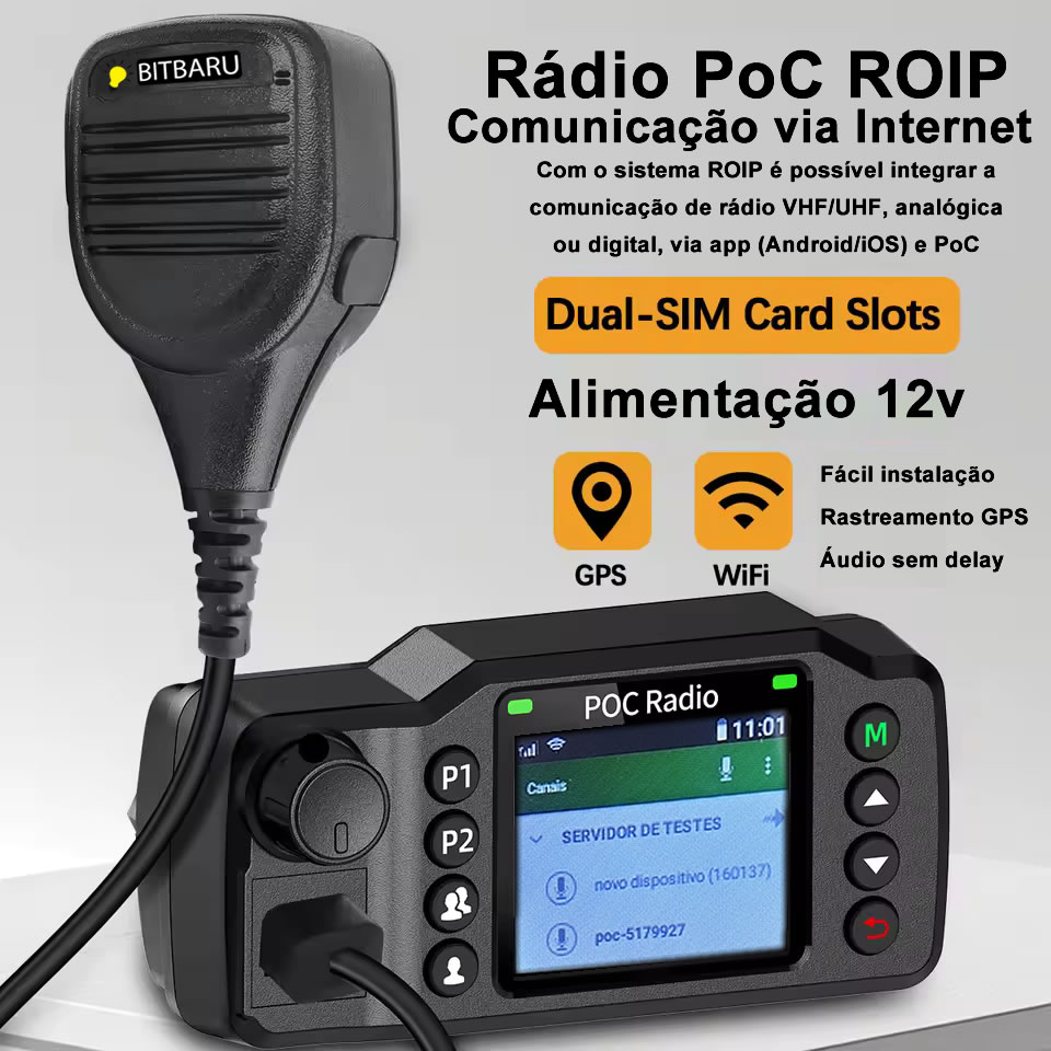 Rádio PoC ROIP IP Internet